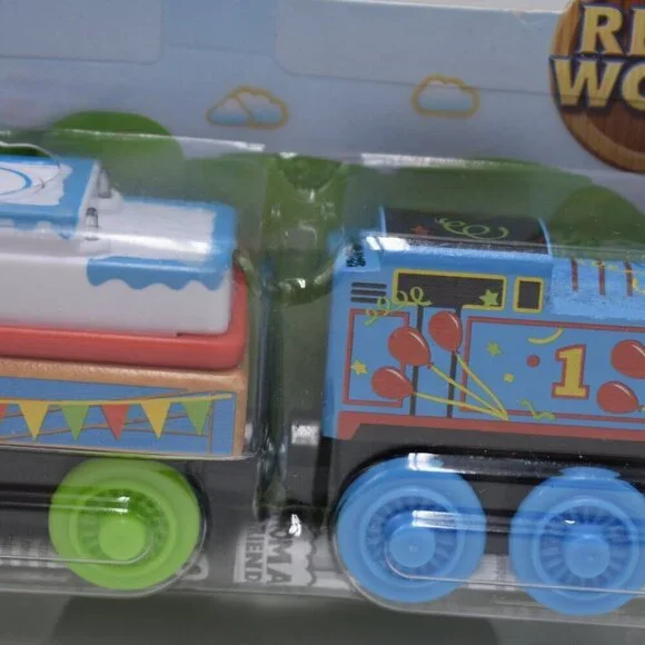 Happy Birthday Thomas & Cake Cargo Car - Thomas & Friends Wooden Railway Trains - Picture 4 of 10